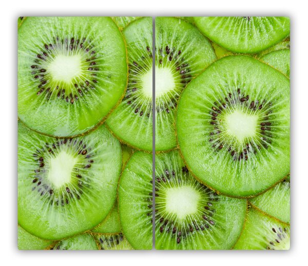 Tagliere in vetro Kiwi 60x52 cm