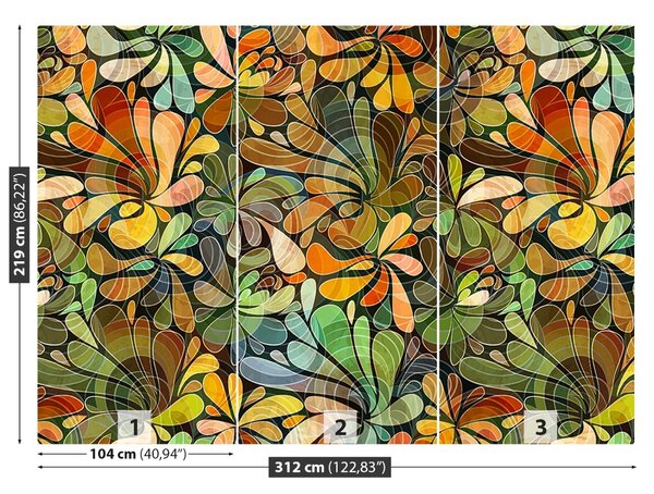 Carta da parati Pattern floreale 104x70 cm