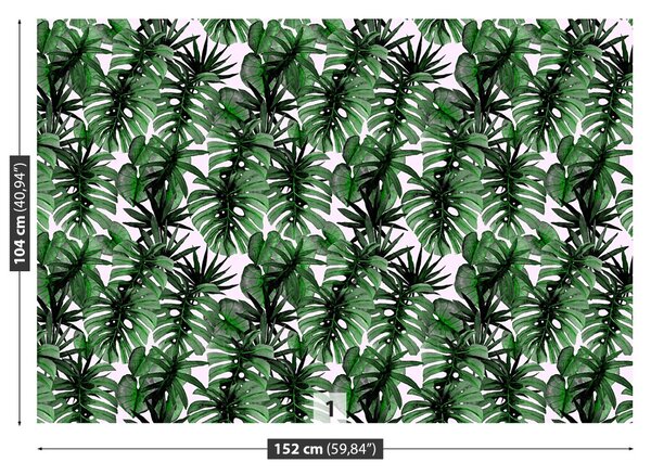 Carta da parati Foglie tropicali 104x70 cm