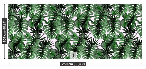 Carta da parati Foglie tropicali 104x70 cm
