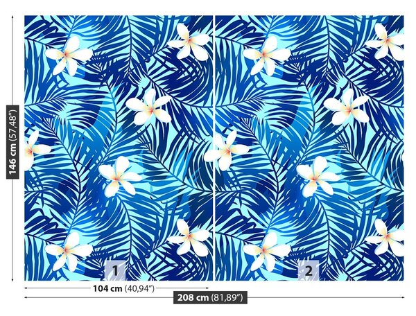 Carta da parati Foglie di palma 104x70 cm