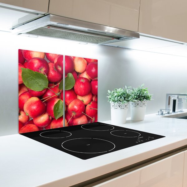 Tagliere in vetro Mele rosse 60x52 cm