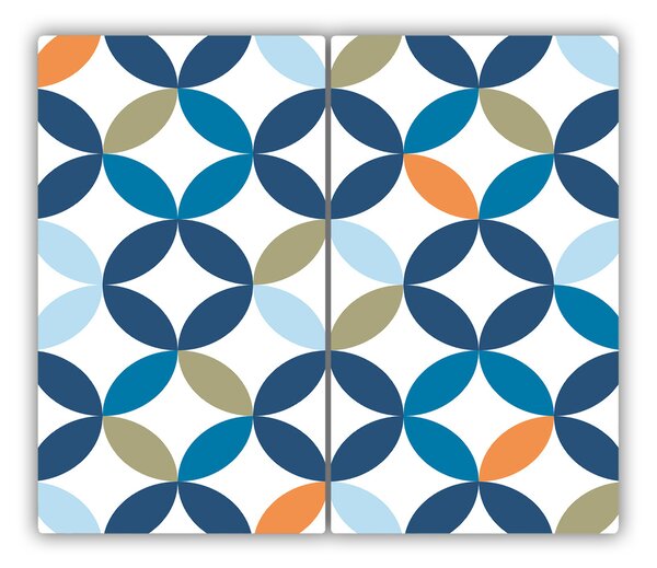 Tagliere in vetro Sfondo geometrico 60x52 cm