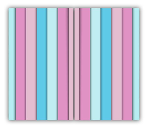 Tagliere in vetro Strisce colorate 60x52 cm