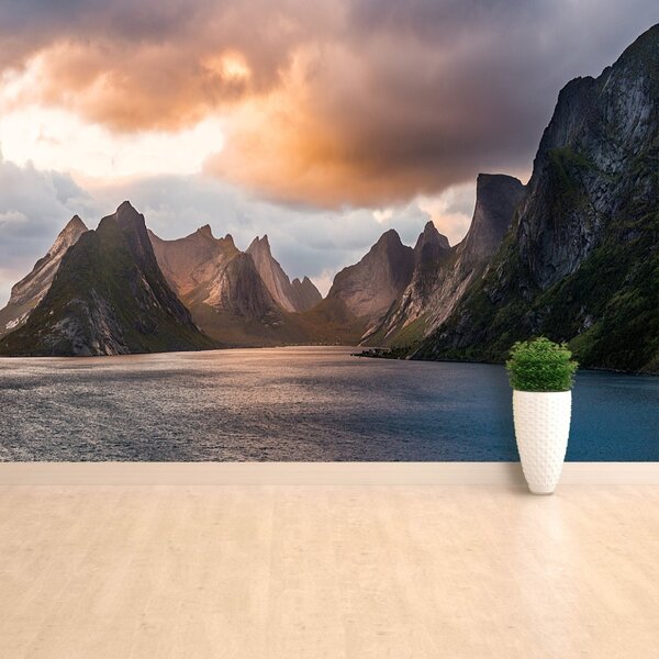Carta da parati Lofoten Norvegia 104x70 cm