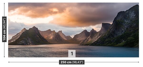 Carta da parati Lofoten Norvegia 104x70 cm