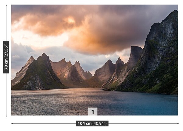 Carta da parati Lofoten Norvegia 104x70 cm