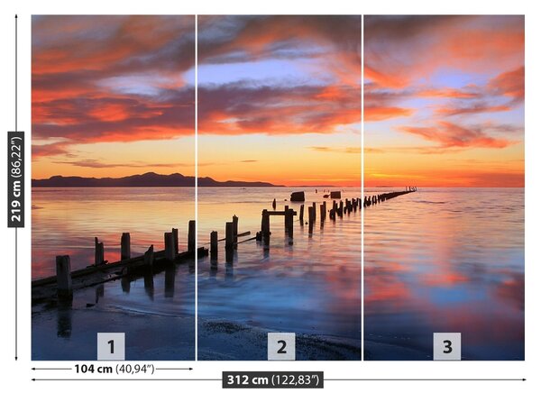Carta da parati Il tramonto 104x70 cm
