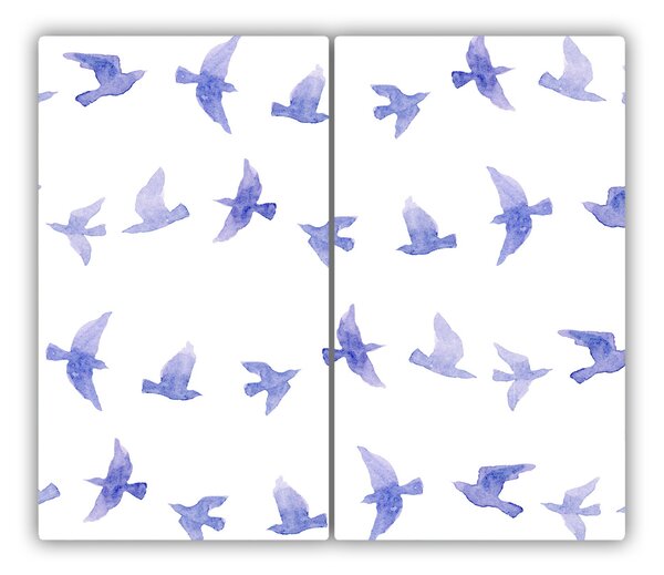 Tagliere in vetro Rondini 60x52 cm