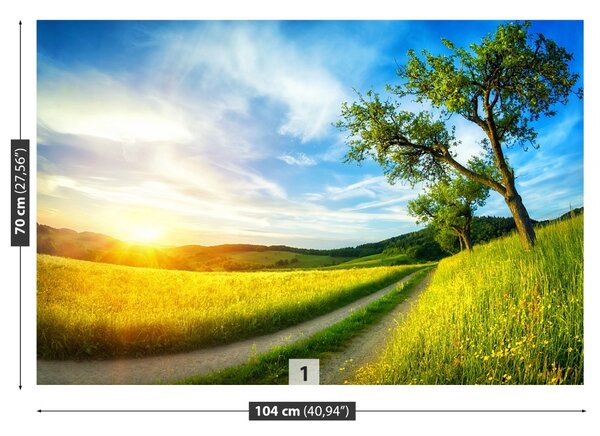 Carta da parati Meadow dell'albero 104x70 cm
