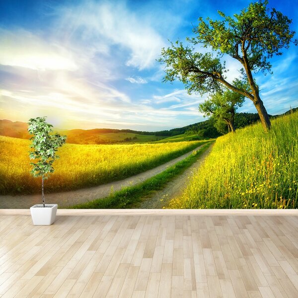 Carta da parati Meadow dell'albero 104x70 cm