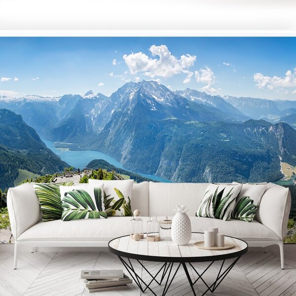 Carta da parati Alpi Baviera 104x70 cm