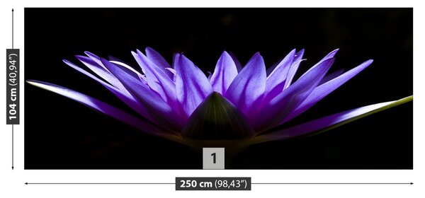 Carta da parati Loto viola 104x70 cm