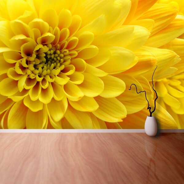 Carta da parati Fiore giallo 104x70 cm