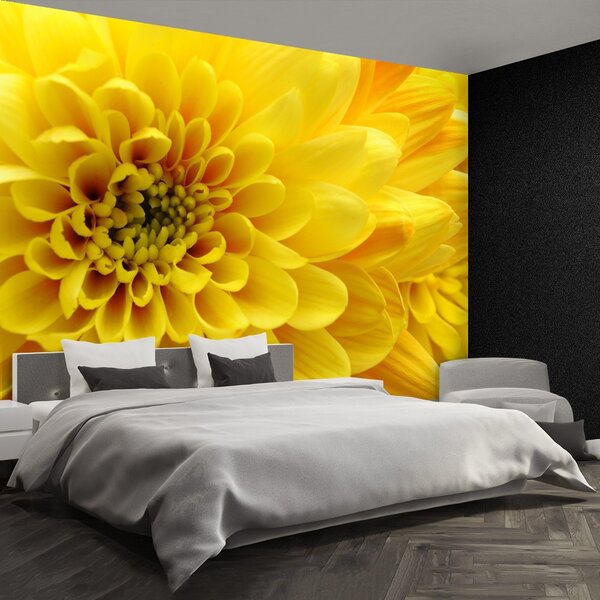Carta da parati Fiore giallo 104x70 cm