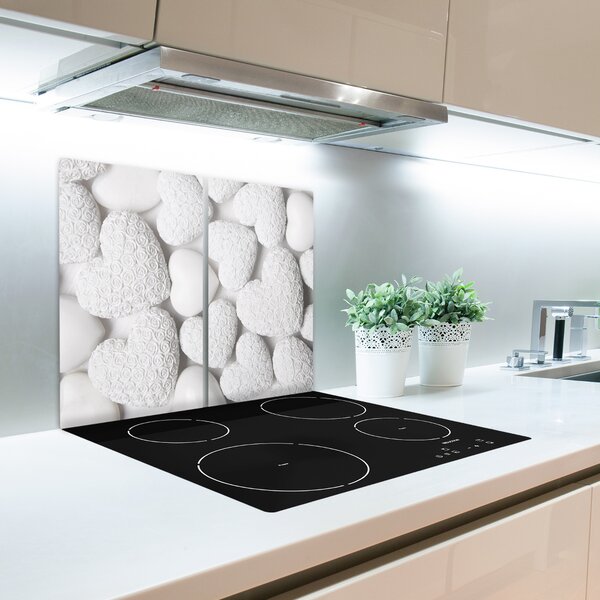 Tagliere in vetro Sfondo bianco 60x52 cm