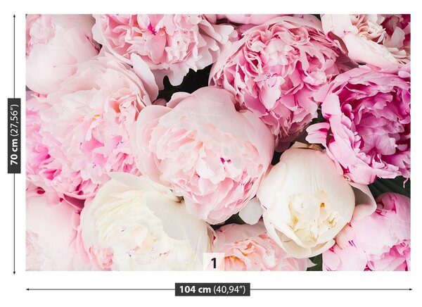 Carta da parati Peonie rosa 104x70 cm