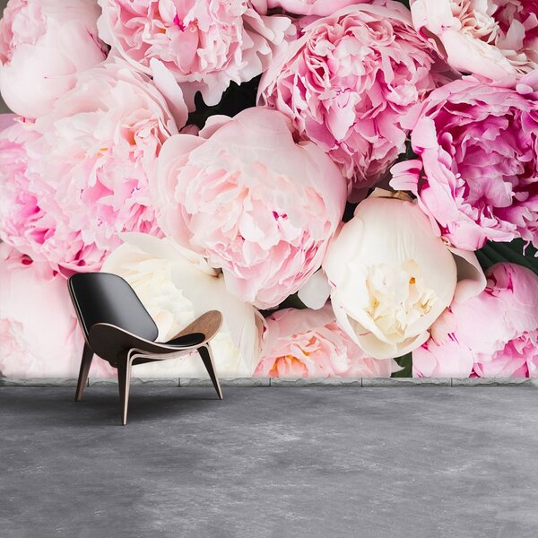 Carta da parati Peonie rosa 104x70 cm