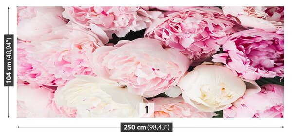 Carta da parati Peonie rosa 104x70 cm