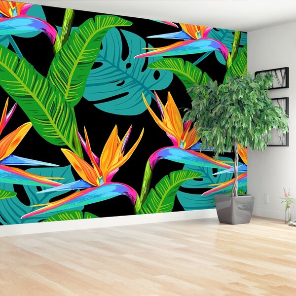 Carta da parati Fiori tropicali 104x70 cm
