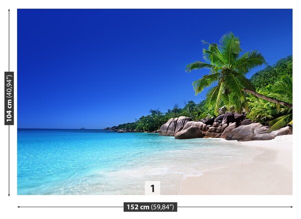 Carta da parati Seychelles Beach 104x70 cm