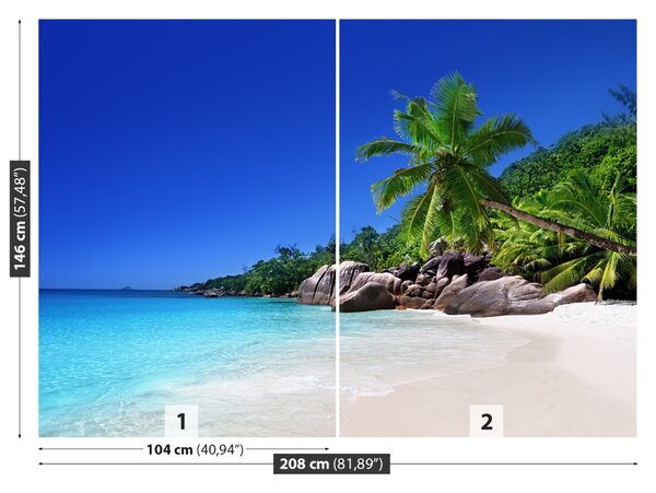 Carta da parati Seychelles Beach 104x70 cm