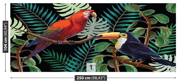 Carta da parati Ara toucan 104x70 cm