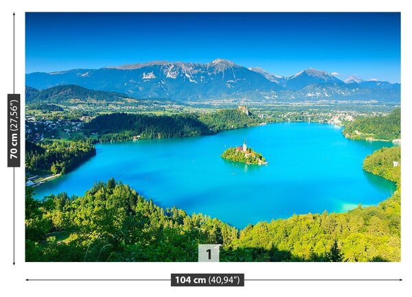 Carta da parati Panorama del lago 104x70 cm