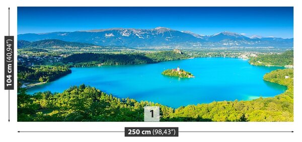 Carta da parati Panorama del lago 104x70 cm