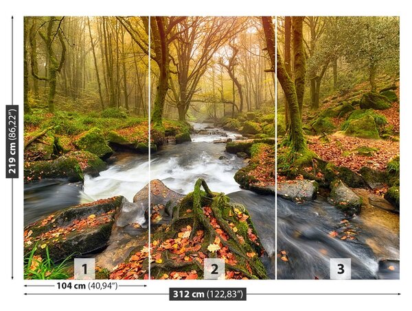 Carta da parati Las River 104x70 cm