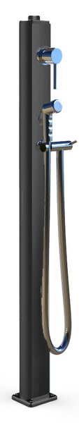 Fontana da Esterno con Nebulizzatore Miscelatore e Doccetta Mobile Quick Ardesia Opaco