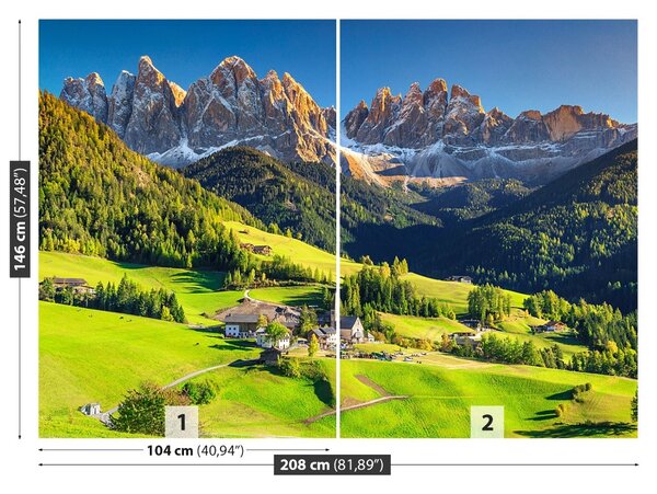 Carta da parati Montagne Dolomiti 104x70 cm
