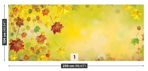 Carta da parati Foglie di caduta 104x70 cm