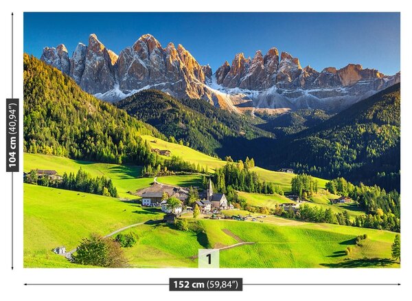 Carta da parati Montagne Dolomiti 104x70 cm