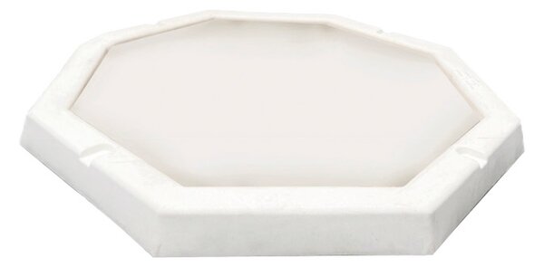 Piatto Doccia Ottagonale da Esterno Giardino 80 cm Arkema Bianco