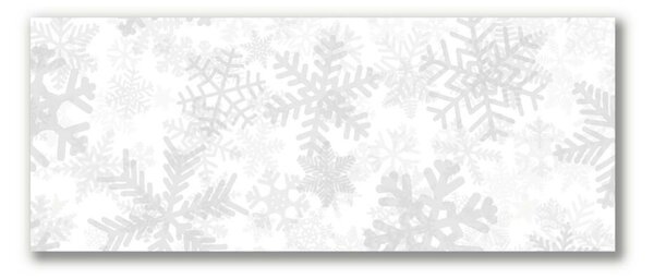 Quadro stampa su tela Fiocchi di neve di neve d'inverno 100x50 cm