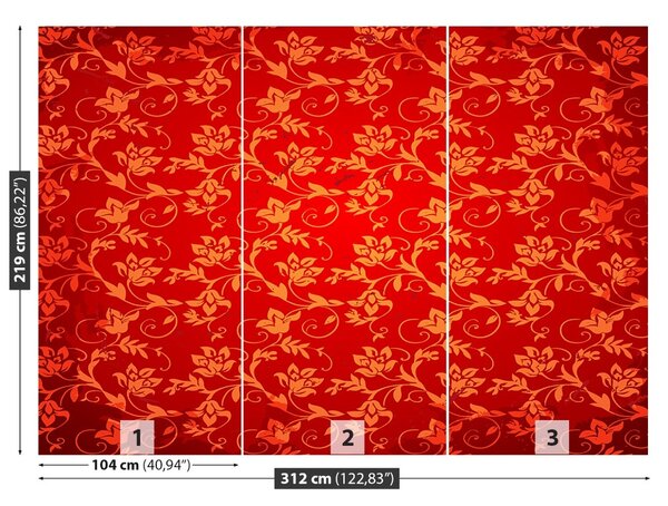 Carta da parati Pattern floreale 104x70 cm