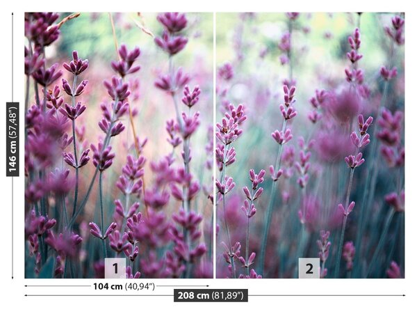 Carta da parati Lavanda verde 104x70 cm