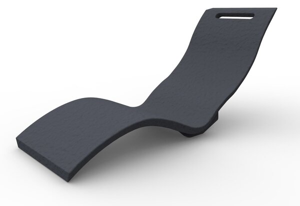 Lettino Chaise Longue Riscaldata da Esterno Giardino Seduta a Terra Arkema Serendipity Hybrida Antracite
