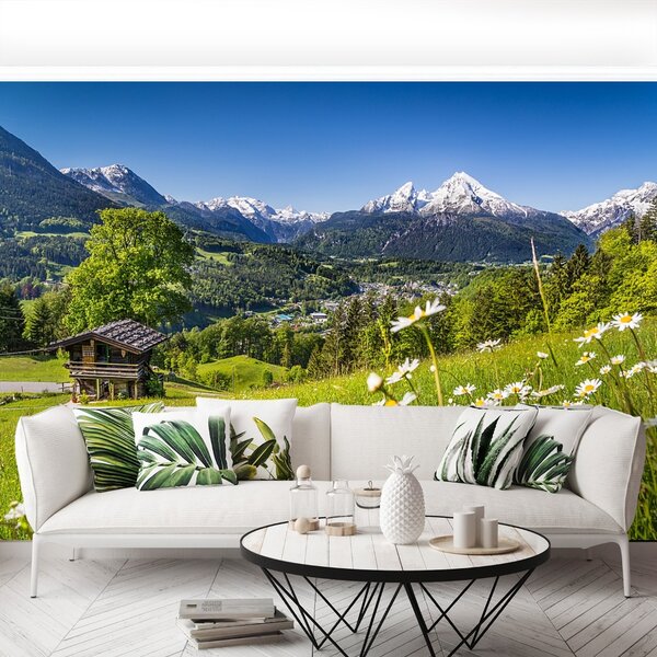 Carta da parati Montagne della Baviera 104x70 cm