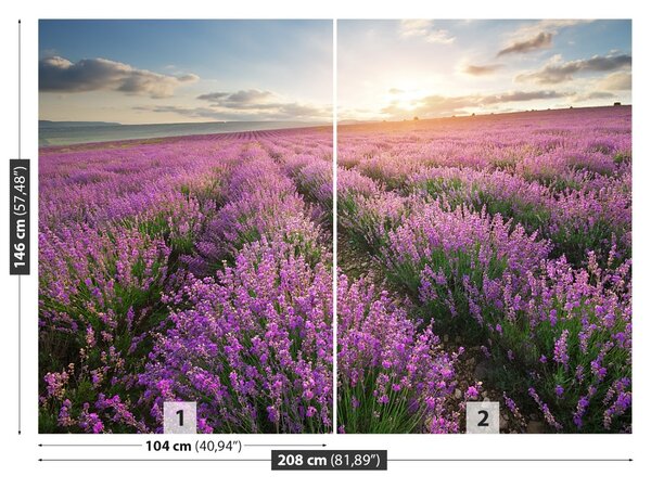 Carta da parati Lavender Meadow 104x70 cm
