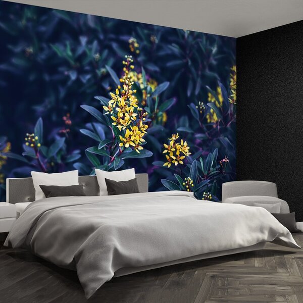 Carta da parati Fiori gialli 104x70 cm