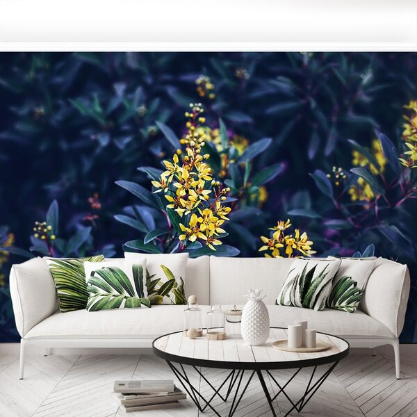 Carta da parati Fiori gialli 104x70 cm