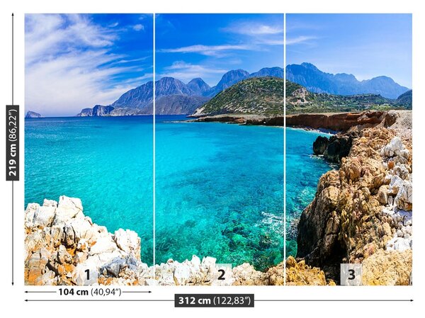 Carta da parati Spiagge della Grecia 104x70 cm