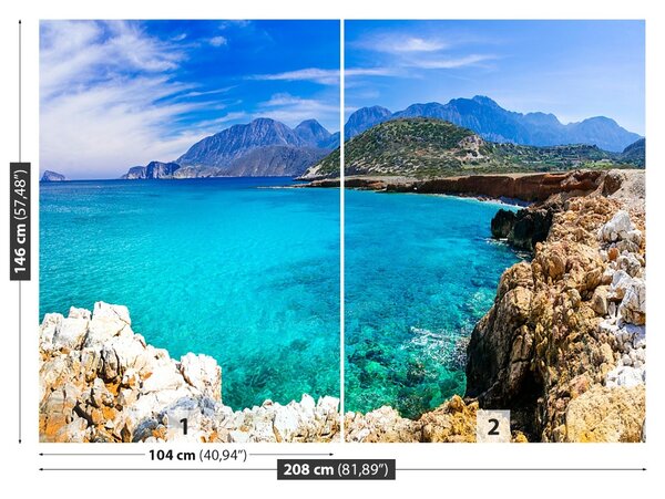 Carta da parati Spiagge della Grecia 104x70 cm