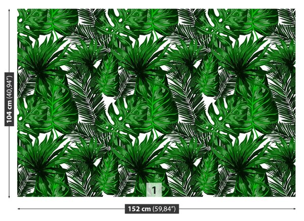 Carta da parati Foglie tropicali 104x70 cm