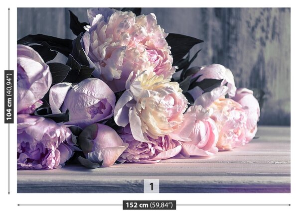 Carta da parati Peonies Bouquet 104x70 cm