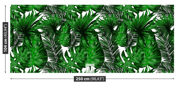 Carta da parati Foglie tropicali 104x70 cm