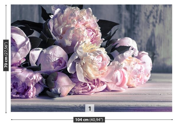 Carta da parati Peonies Bouquet 104x70 cm