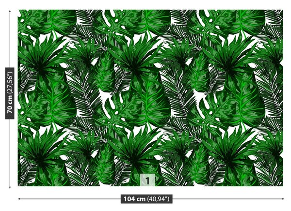 Carta da parati Foglie tropicali 104x70 cm